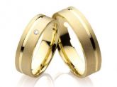 Alianças de Ouro 18K casamento ou noivado 6mm