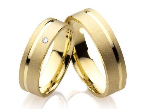 Alianças de Ouro 18K casamento ou noivado 6mm
